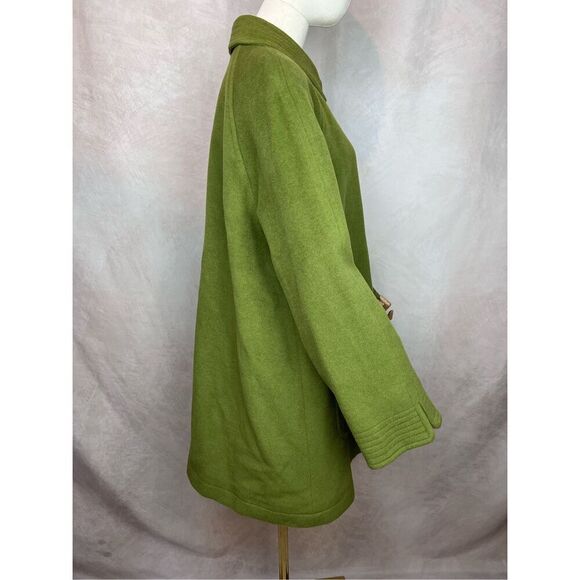 Vintage 1990s Plus Size Oscar de La Renta Wool Blend Overcoat - Picture 9 of 13